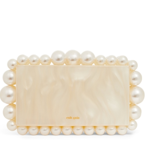 cult gaia Handbags - Flawed Cult Gaia Eos Pearl Clutch